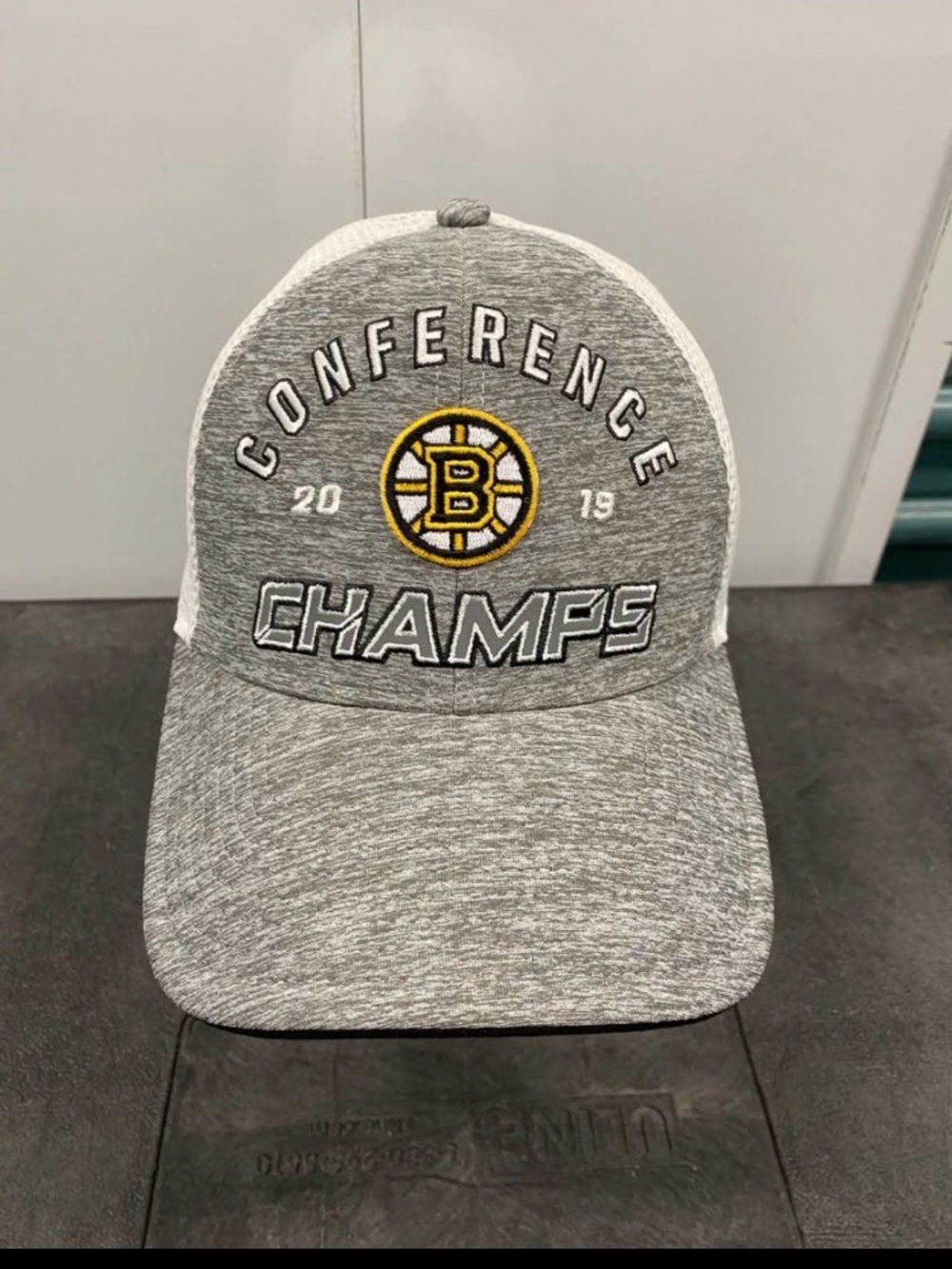 Boston Bruins Gray Conference Champs Hat